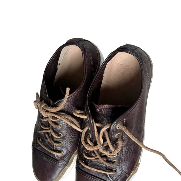 FRYE Greene Low‎ Lace Sneaker Dark Brown Men's US Sz 9 - Picture 5 of 10